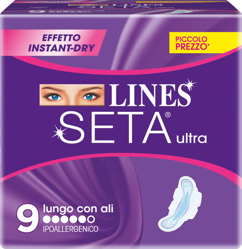 LINES SETA ULTRA ASSORBENTI LUNGHI 9 PEZZI - latuafarmacia.org
