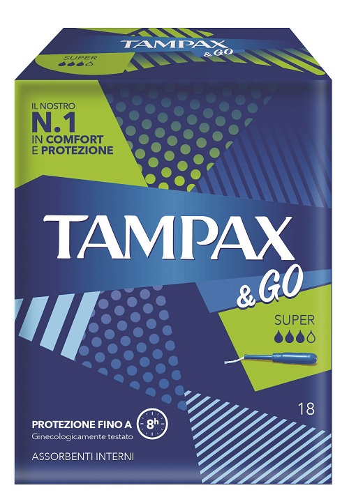 TAMPAX &GO SUPER 18 PEZZI - latuafarmacia.org