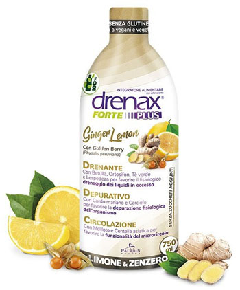 DRENAX FORTE PLUS GINGER LEMON 750 ML - latuafarmacia.org