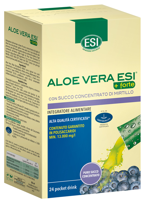 ESI ALOE VERA SUCCO + FORTE MIRTILLO 24 POCKET DRINK - latuafarmacia.org