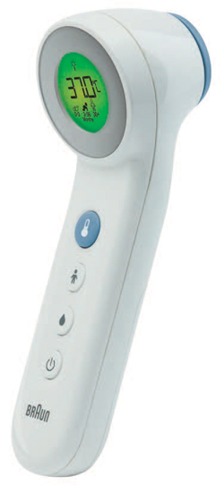 TERMOMETRO BRAUN TOUCH + NO TOUCH MODELLO BNT400 3 IN 1 PER MISURAZIONE TEMPERATURA A DISTANZA DELLA FRONTE CIBO E BAGNO - latuafarmacia.org