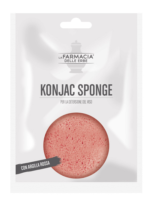 FDE KONJAC SPONGE ARGILLA ROSSA 1 PEZZO - latuafarmacia.org
