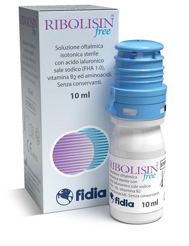 COLLIRIO SOLUZIONE OFTALMICA RIBOLISIN FREE 10 ML - latuafarmacia.org