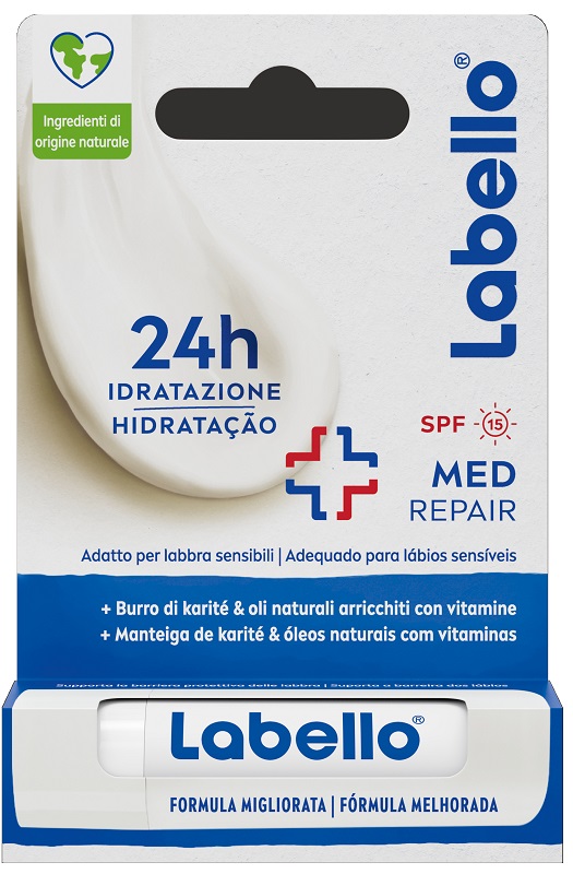 LABELLO MED REPAIR SPF15 24H IDRATAZIONE FONDENTE SULLE LABBRA 5,5 ML - latuafarmacia.org