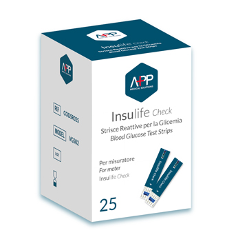 STRISCIA REATTIVA PER GLICEMIA INSULIFE CHECK 25 PEZZI - latuafarmacia.org