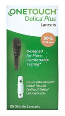 LANCETTE PUNGIDITO ONETOUCH DELICA PLUS 25 PEZZI - latuafarmacia.org