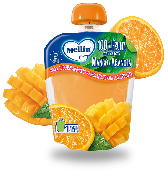MELLIN POUCH ARANCIA MANGO 90 G - latuafarmacia.org
