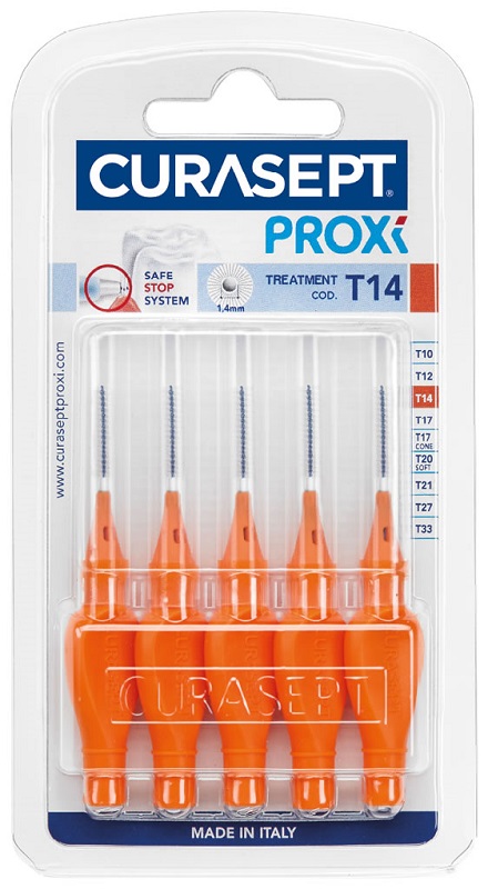 CURASEPT PROXI T14 ARANCIO/ORANGE 5 PEZZI - latuafarmacia.org