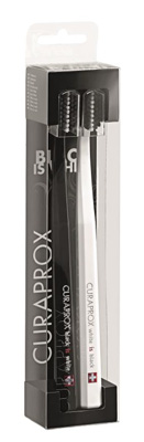 SPAZZOLINO CURAPROX WHITE IS BLACK WHITE/BLACK 2 PEZZI - latuafarmacia.org
