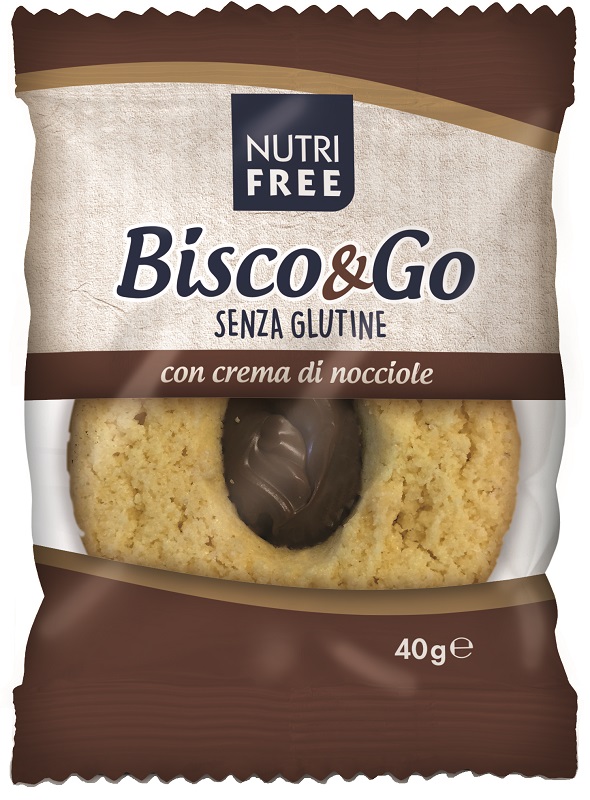 NUTRIFREE BISCO&GO CON CREMA DI NOCCIOLE 40 G - latuafarmacia.org
