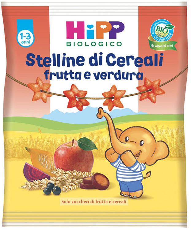 HIPP BIO STELLINE FRUTTA VERDURA 30 G - latuafarmacia.org