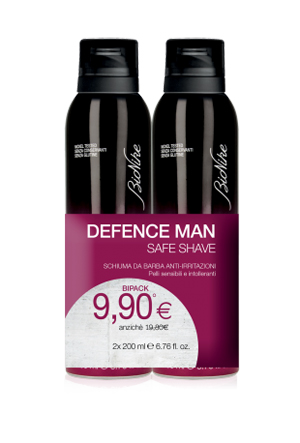 DEFENCE MAN BIPACK SCHIUMA BARBA 2 X 200 ML - latuafarmacia.org