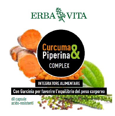 CURCUMA&PIPERINA COMPLEX 60 CAPSULE - latuafarmacia.org