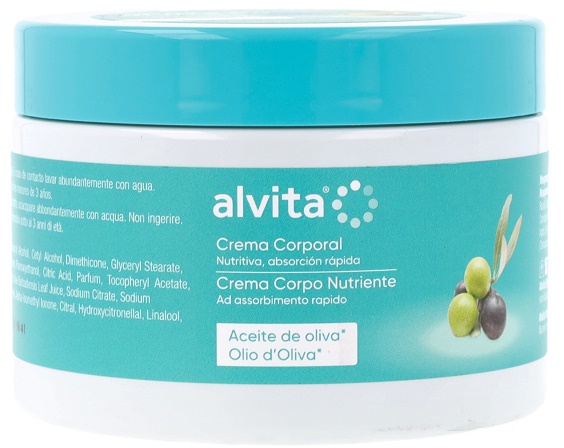 ALVITA CREMA CORPO NUTRIENTE OLIO D'OLIVA 300 ML - latuafarmacia.org
