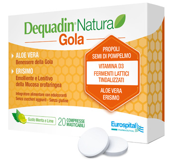 DEQUADIN NATURA GOLA 20 COMPRESSE - latuafarmacia.org