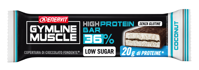 GYMLINE 20G PROTEINBAR LS COCONUT 55 G - latuafarmacia.org