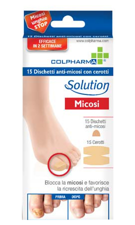 DISCHETTO ANTIMICOSI CON CEROTTO COLPHARMA 15 PEZZI - latuafarmacia.org