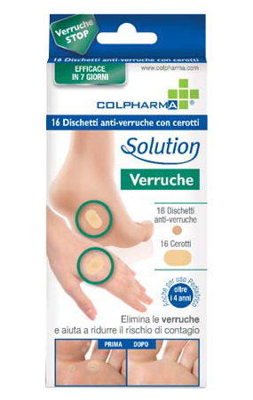 DISCHETTO ANTIVERRUCA CON CEROTTI COLPHARMA - latuafarmacia.org