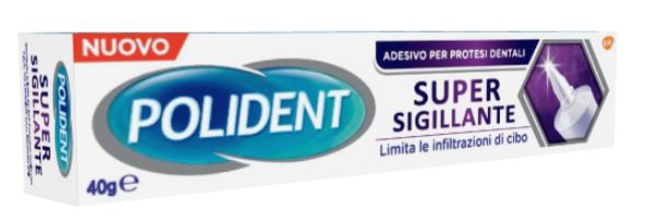 POLIDENT SUPER TENUTA+SIGILLANTE ADESIVO PROTESI DENTALE 40 G - latuafarmacia.org
