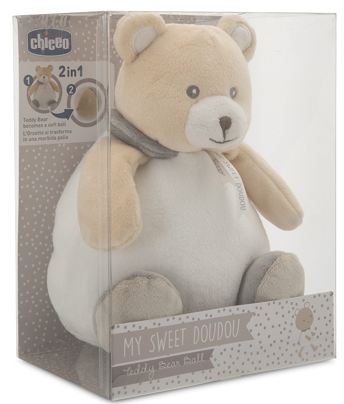 CHICCO MY SWEET DOUDOU TEDDY BEAR BALL 0M+ - latuafarmacia.org