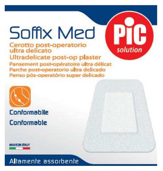 CEROTTO IN TNT ADESIVO 10X8 CM CON COMPRESSA ASSORBENTE 4,5X5,5 CM PIC SOFFIX MED 1 PEZZO - latuafarmacia.org