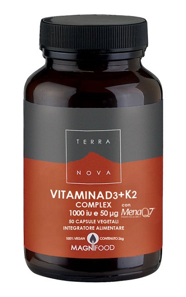 TERRANOVA VITAMINA D3 + K2 50 CAPSULE - latuafarmacia.org