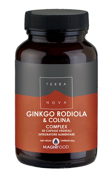 TERRANOVA GINKGO/RODIOLA/COLINA COMPLEX 50 CAPSULE - latuafarmacia.org