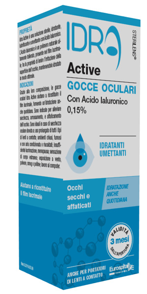 GOCCE OCULARI STERILENS IDRA ACTIVE 10 ML CON ACIDO IALURONICO 0,15% - latuafarmacia.org