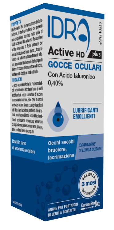 GOCCE OCULARI STERILENS IDRA ACTIVE HD PLUS 10 ML CON ACIDO IALURONICO 0,40% - latuafarmacia.org