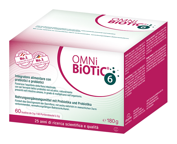 OMNI BIOTIC 6 POLVERE 60 BUSTINE DA 3 G - latuafarmacia.org