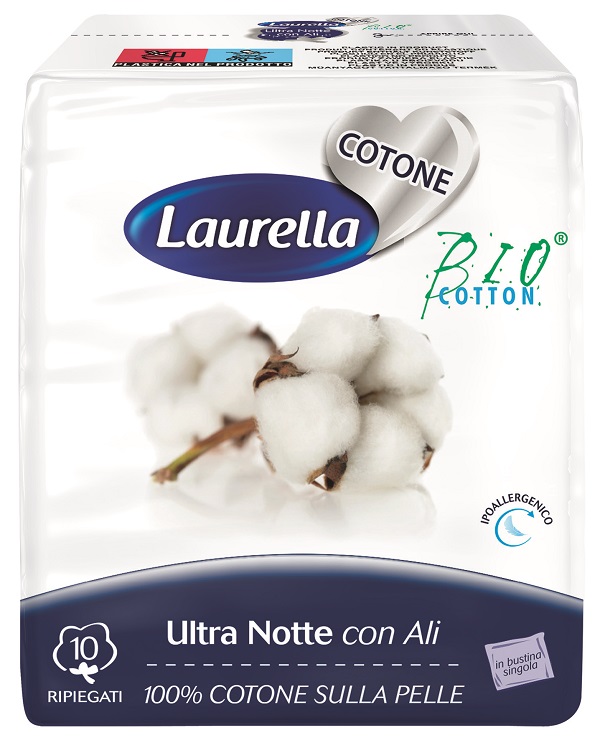 ASSORBENTE LAURELLA PER DONNA IN COTONE ULTRA ALI NOTTE 10 PEZZI - latuafarmacia.org
