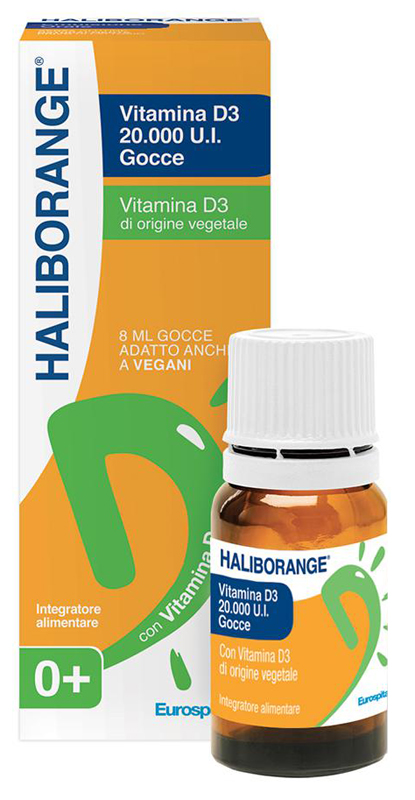HALIBORANGE VITAMINA D3 20000 UI GOCCE 8 ML - latuafarmacia.org