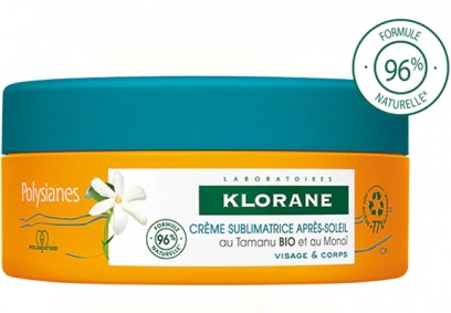 KLORANE CREMA SUBLIMATRICE DOPOSOLE VISO E CORPO TAMANU E MONOI 200 ML - latuafarmacia.org