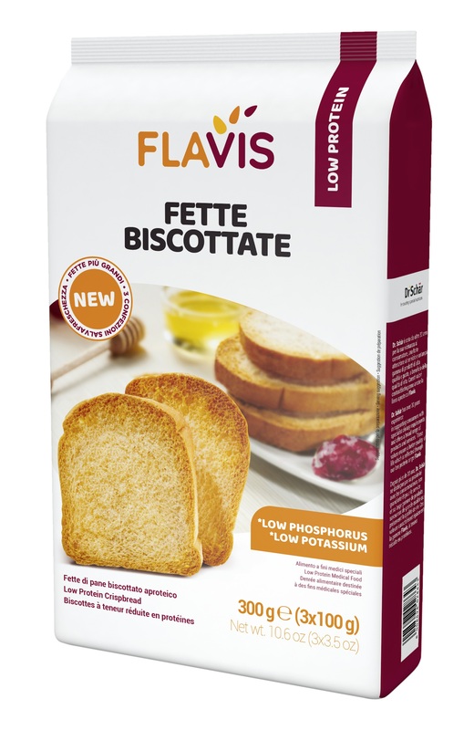 FLAVIS FETTE BISCOTTATE APROTEICHE 300 G - latuafarmacia.org