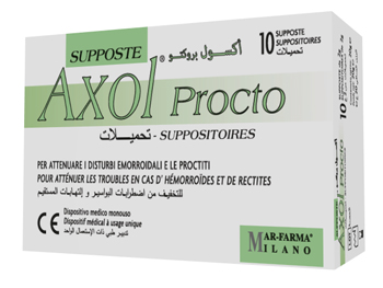 AXOL PROCTO 10 SUPPOSTE X 2 G - latuafarmacia.org