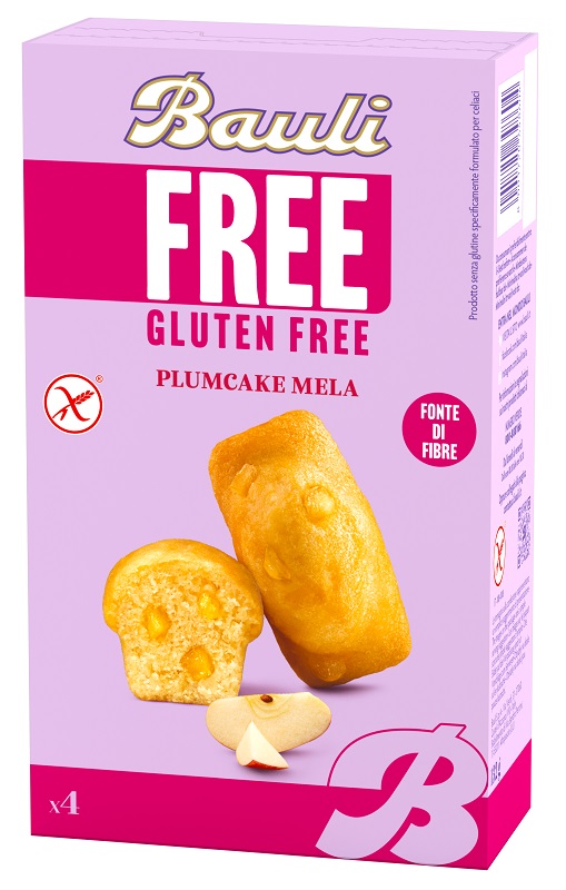 BAULI FREE PLUMCAKE MELA 4 PEZZI DA 33 G - latuafarmacia.org