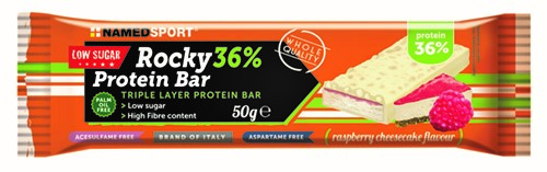 ROCKY 36% PROTEIN BAR RASPBERRY CHEESECAKE BARRETTA 50 G - latuafarmacia.org