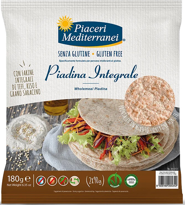 PIACERI MEDIT PIADINA INTEGRALE 180 G - latuafarmacia.org