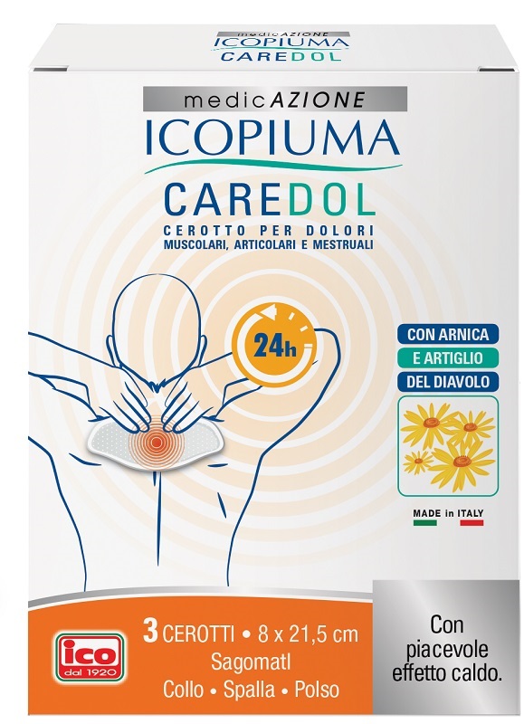 ICOPIUMA CAREDOL CEROTTO DOL COLLO-SPALLA-POLSO 3 PEZZI - latuafarmacia.org