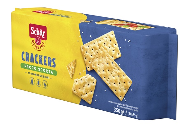 SCHAR CRACKERS SENZA LATTOSIO PACCO SCORTA 10 MONOPORZIONI DA 35 G - latuafarmacia.org