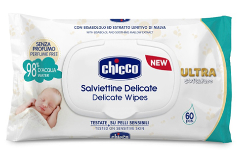 CHICCO COSMETICO SALVIETTE 60 PEZZI NO PROFUNO - latuafarmacia.org