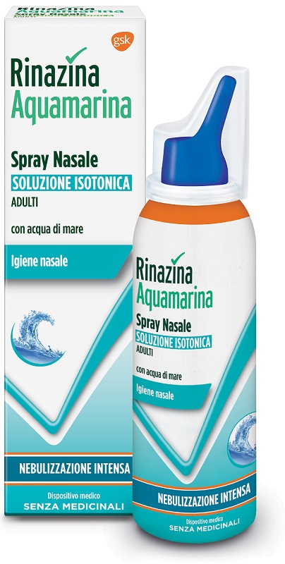 RINAZINA AQUAMARINA ISOTONICA SPRAY NEBULIZZAZIONE INTENSA 100 ML - latuafarmacia.org