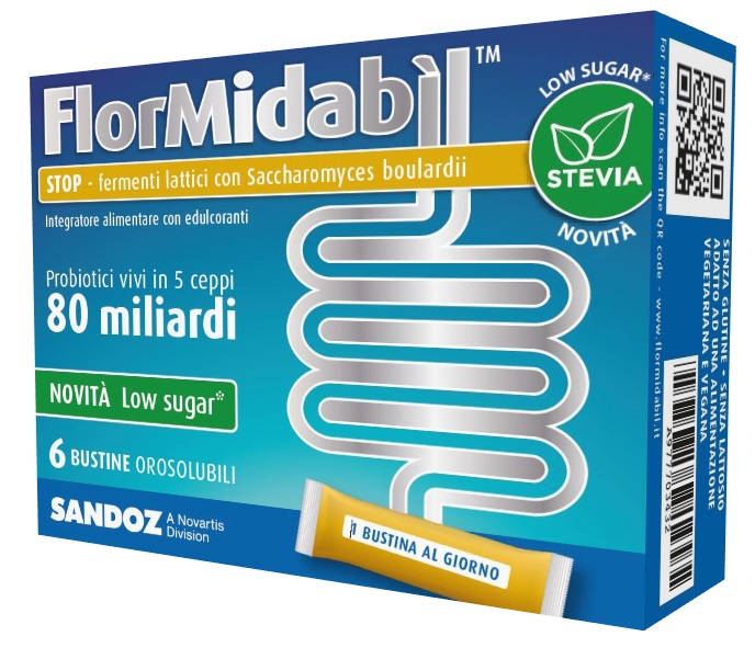 FLORMIDABIL STOP 6 BUSTINE CON STEVIA - latuafarmacia.org