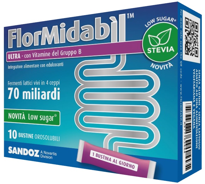 FLORMIDABIL ULTRA 10 BUSTINE CON STEVIA - latuafarmacia.org