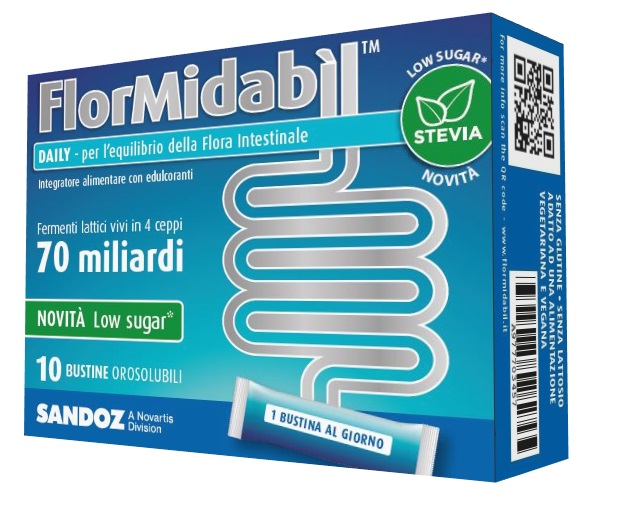 FLORMIDABIL DAILY 10 BUSTINE CON STEVIA - latuafarmacia.org