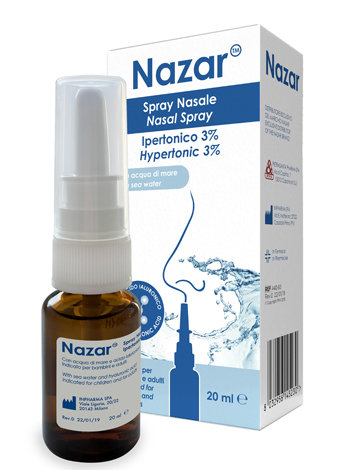 NAZAR SPRAY NASALE IPERTONICO 3% 20 ML - latuafarmacia.org