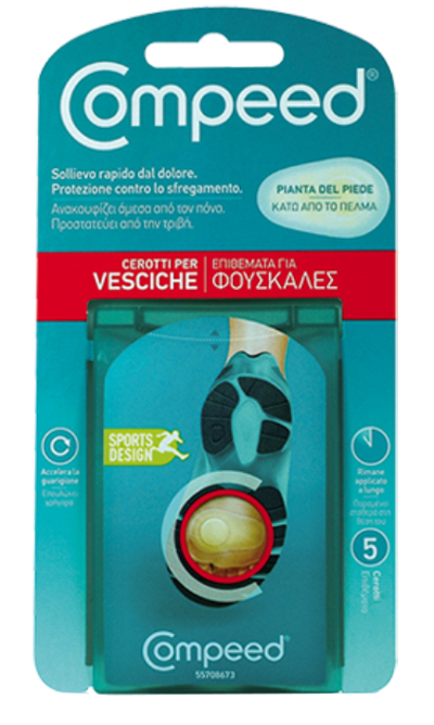 COMPEED CEROTTI PER VESCICHE PIANTA PIEDE SPORT 5 PEZZI - latuafarmacia.org