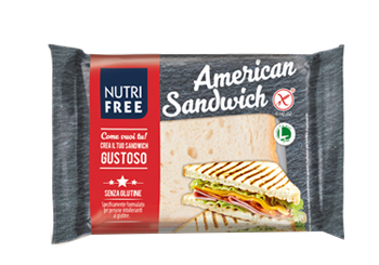 NUTRIFREE AMERICAN SANDWICH 4 PEZZI DA 60 G - latuafarmacia.org
