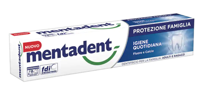 MENTADENT PROTEZIONE FAMIGLIA IGIENE QUOTIDIANA 75 ML - latuafarmacia.org