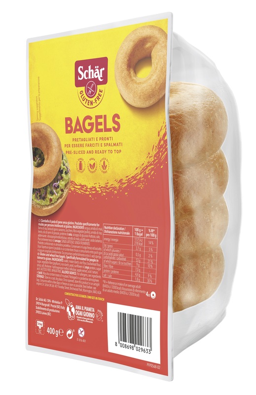SCHAR BAGELS SENZA LATTOSIO 4 PEZZI DA 100 G - latuafarmacia.org
